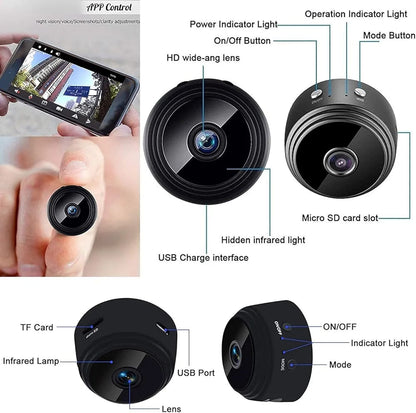 Keepinno Mini WiFi Hidden Camera – 1080P HD Spy Cam with Live Feed, Night Vision & Motion Detection