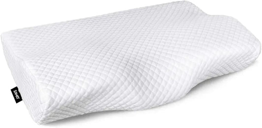 ZAMAT Contour Memory Foam Pillow – Orthopedic Neck Support for All Sleep Positions, Washable Cover