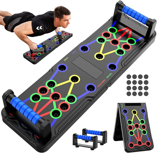 15-in-1 Solid Push-Up Board – Multi-Functional Home Workout System for Chest, Arms & Core | Men & Women