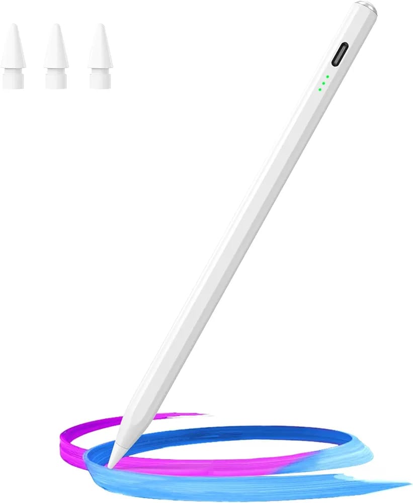Hastraith Stylus Pen for iPad (2018-2025) – Fast Charge, Tilt Sensitivity & Palm Rejection, Compatible with All iPad Models